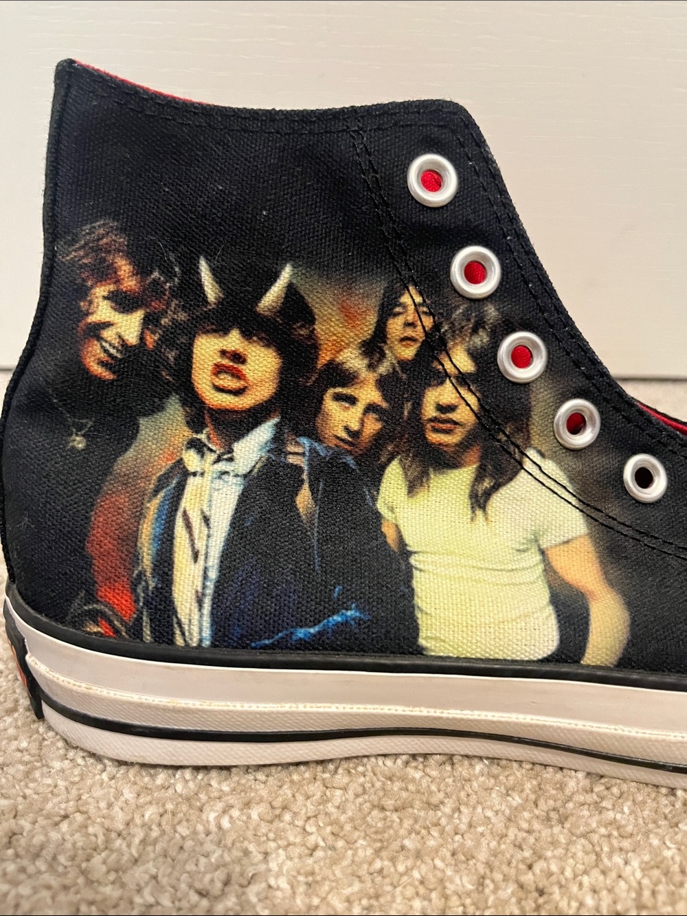 AC/DC Converse Black High-Top Sneakers - Picture 5 of 6